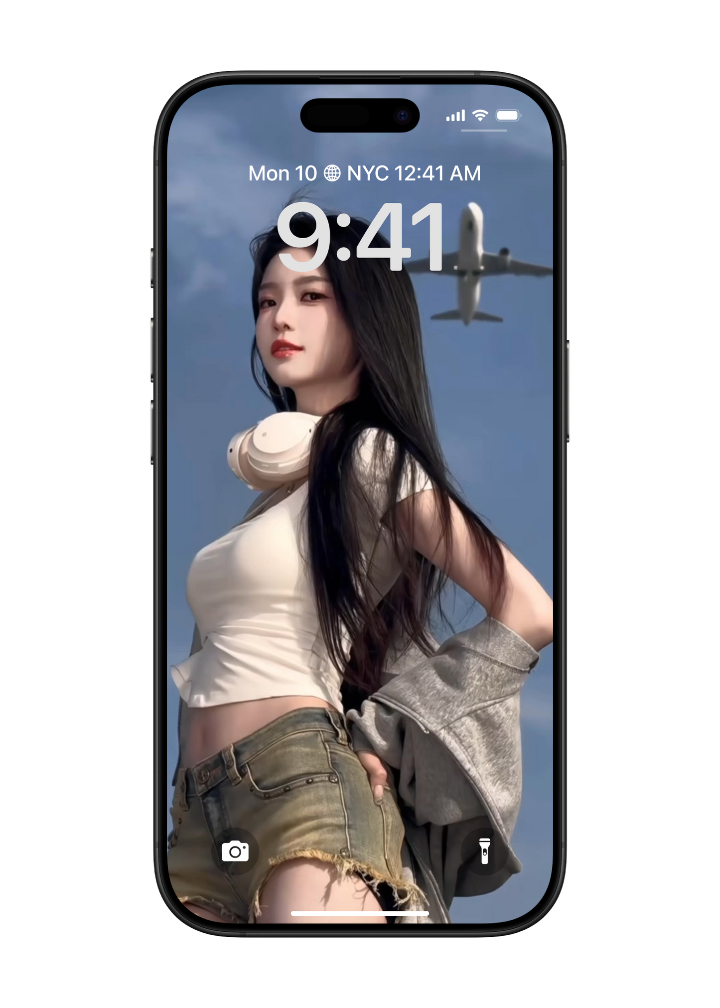 1 Girl Live Wallpaper 001